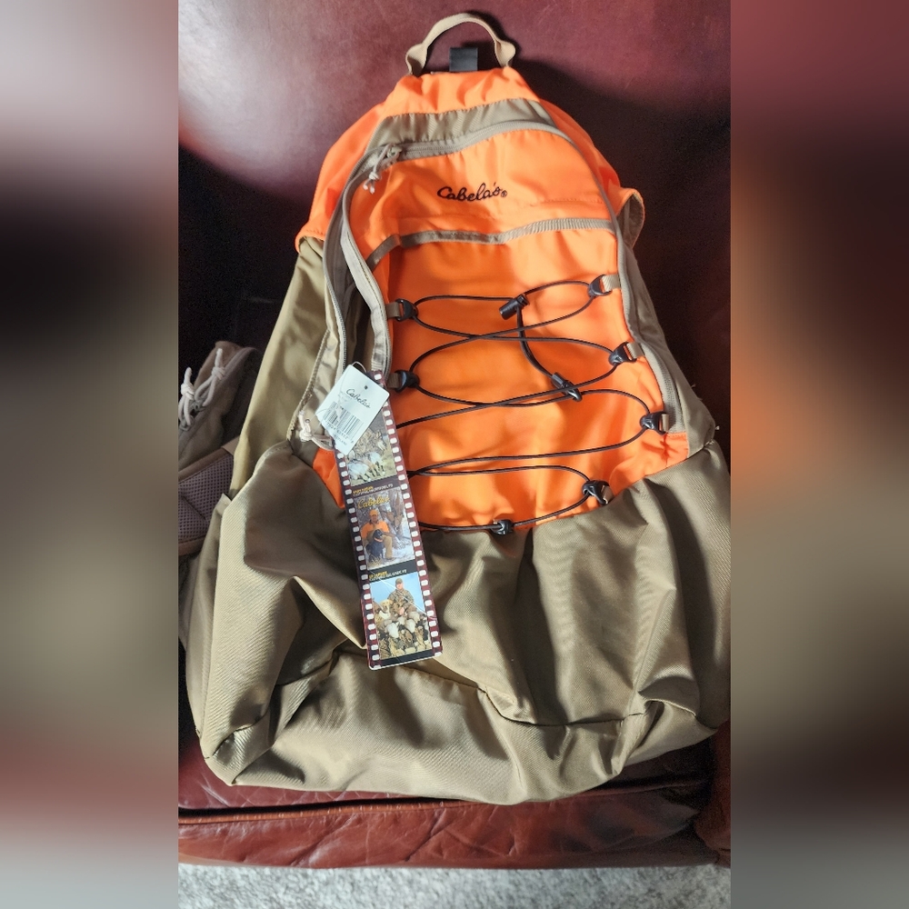 Cabela's Vibrant Orange and Tan Bird Hunting Backpack